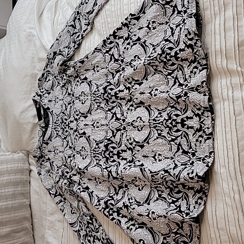 Black and white dress